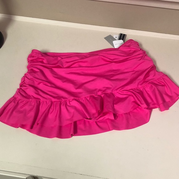 kenneth cole reaction ruffle swim skirt